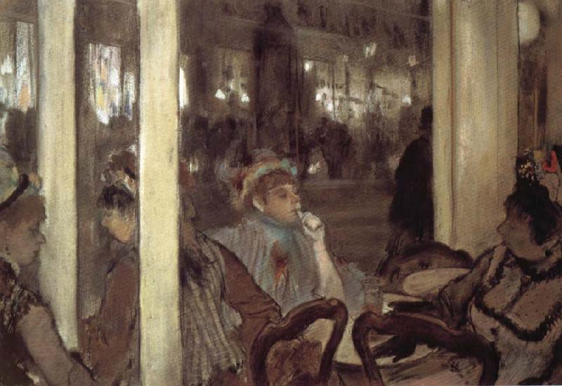 Edgar Degas Women in open air cafe oil painting image
